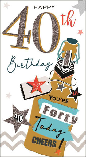 Picture of HAPPY 40TH BIRTHDAY CARD